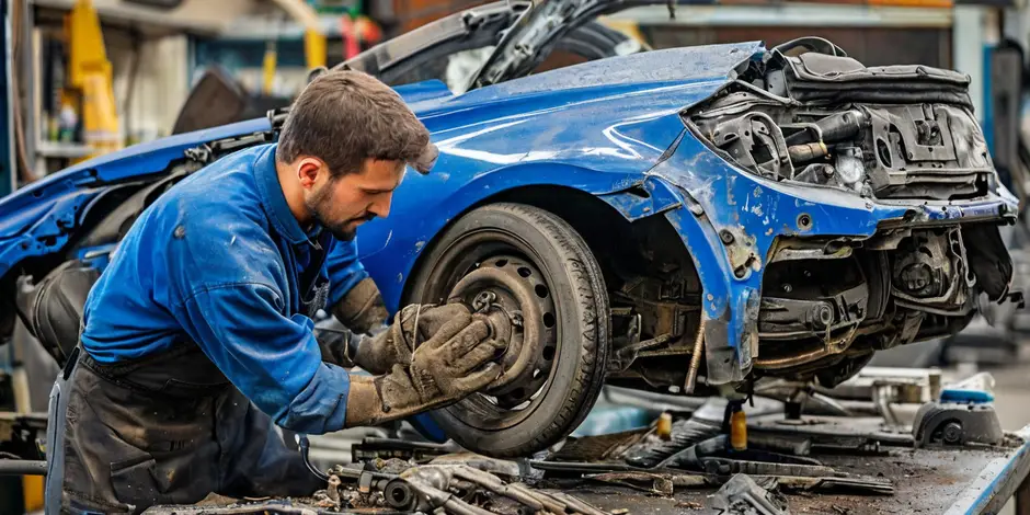 Снятие и установка переднего нижнего рычага Хендай Солярис
