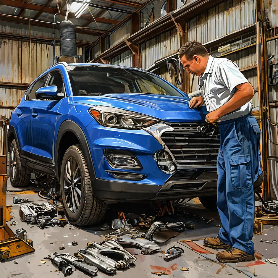 Снятие и установка защиты картера Хендай ix35/Tucson