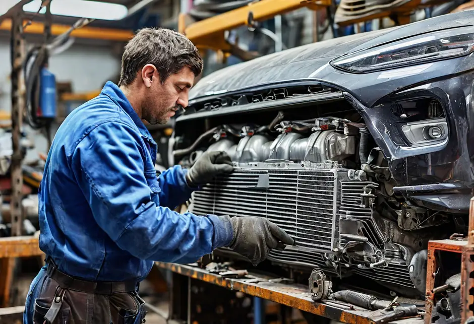 Снятие/установка интеркулер Хендай Старекс